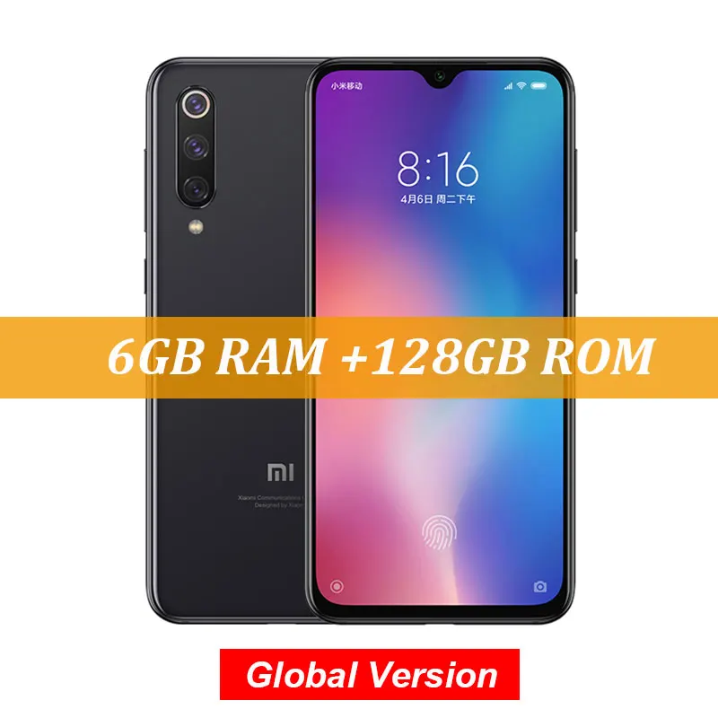 Глобальная версия Xiaomi mi 9 SE mi 9 SE Snapdragon 712 6 ГБ 128 ГБ 5,9" AMOLED FHD дисплей смартфон 48MP тройной камеры - Цвет: Piano Black Global