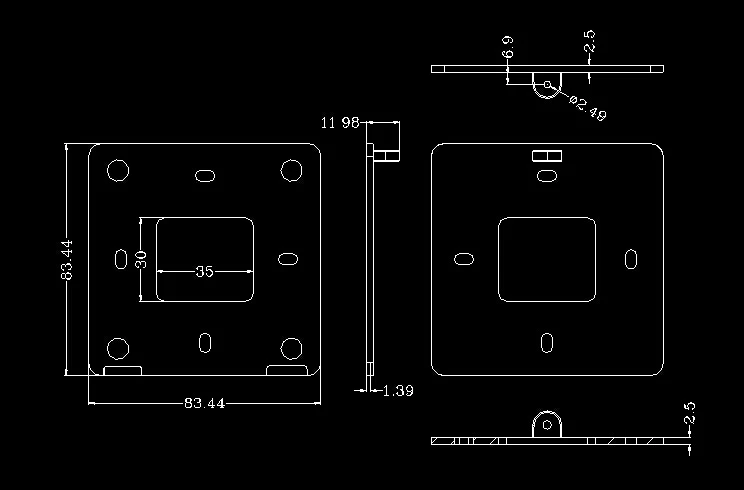 szomk IC card reader plastic enclosure for electronics project plastic sensor junction box distribution box instrument case plastic housing for pcb (9)