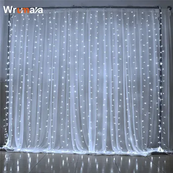 

Wrumava Window Curtain Icicle 304LEDs Light 9.84ft String Fairy light Christmas New Year Garland Decoration 220V Safe Low voltag