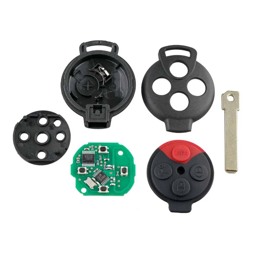 BHKEY 3 + 1 кнопки для MB дистанционный Автомобильный ключ Mercedes Benz Smart ForTwo 2008 2015 Смарт