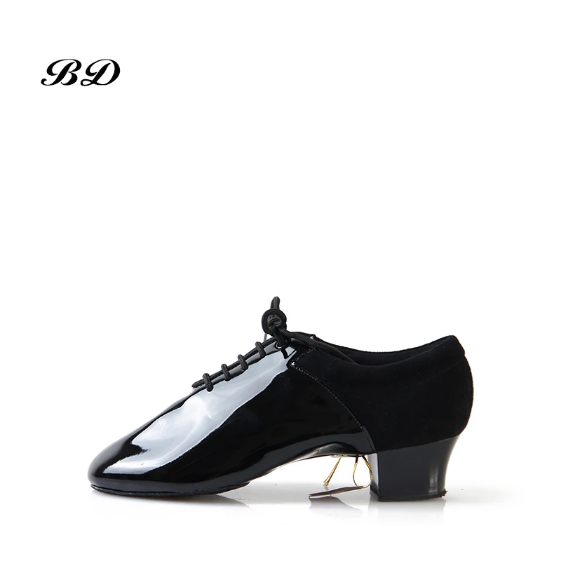 Imported Patent Leather Latin Dance Shoes Ballroom Shoe Modern Soft Cowhide Sole Very Wearable Heel 4.5 cm BD 417 JAZZ SHOES HOT