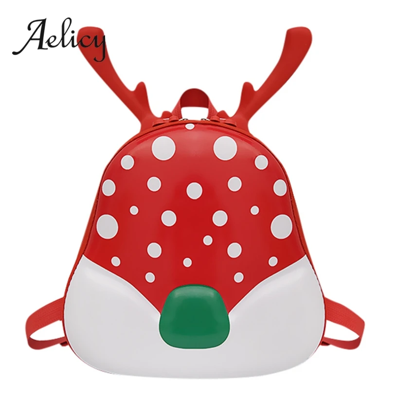 

Aelicy Children Backpack Cute Cartoon Christmas Fawn Antlers School Shoulder Bags Kids Lovely Kindergarten Bags Baby Girls Boys