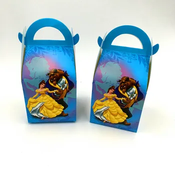 

NEW 6PCS/LOT BEAUTY BEAST CANDY BOXES KIDS BIRTHDAY PARTY FAVORS BABY SHOWER CANDY CASE KIDS FAVOR BEAUTY BEAST GIFT BOXES