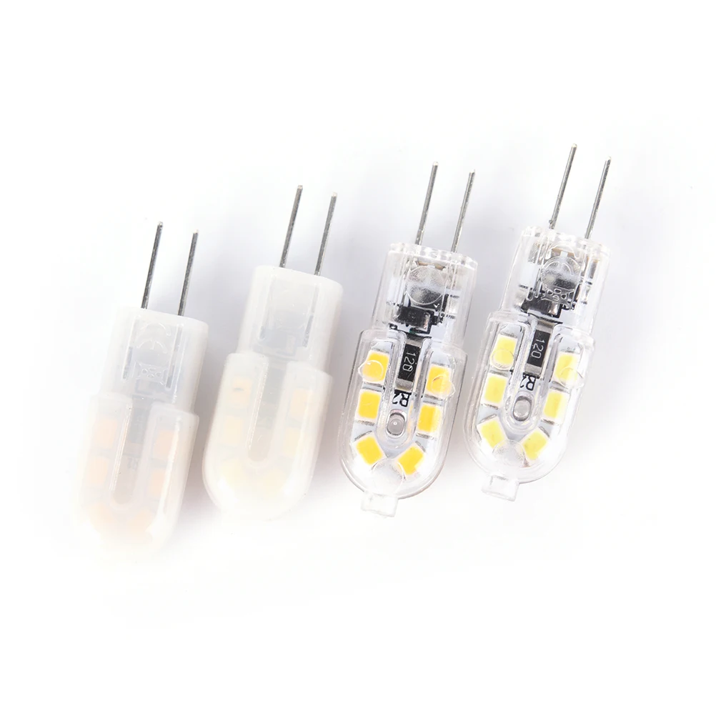 Мини G4 2 Вт AC/DC 12 V SMD2835 возможность замены галлогеновой лампой мини-светодиодная лампа молочно-белый/прозрачная крышка света Bombillas