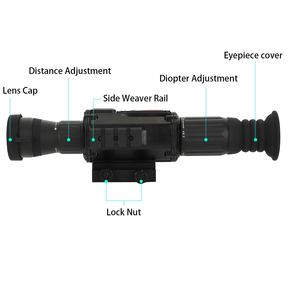 ohhunt Digital Night Vision Riflescope Video Recorder GPS WiFi Compass HDMI with IR Illuminator Day and Night use Hunting Scope (3)