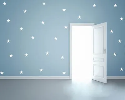 Модный уникальный пятиконечный Звездный художественный Настенный декор желтые