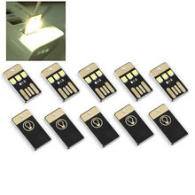 5 шт. мини USB мощный светодиодный светильник для ночного кемпинга Eqpment для внешнего аккумулятора компьютера ультра низкая мощность 2835 фишек карманная лампа для карт