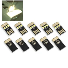 5Pcs Mini USB Power LED Licht Nacht Camping Eqpment für Power Bank Computer Ultra Low Power 2835 Chips Tasche karte Lampe