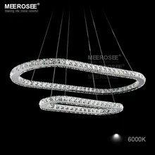 Современные Овальный LED Хрустальная Люстра LED Хрустальный Светильник lustre де teto LED подвеска Падения Лампы Для Столовой