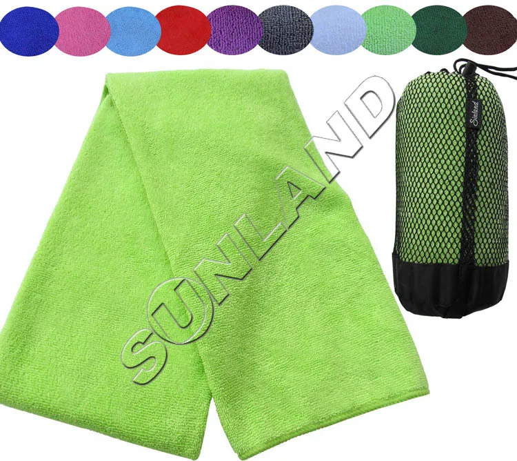 102x183 см микрофибра банный лист/с сумкой дорожное полотенце ультравпитывающее пляжное полотенце для спа банное полотенце быстросохнущее - Цвет: Light Green