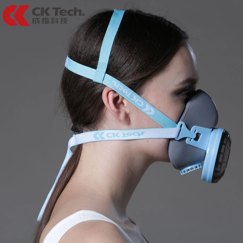 CK Tech. Силиконовая противопылевая маска, дышащая промышленная Пылезащитная маска для очистки угольных шахт, Рабочая защитная маска