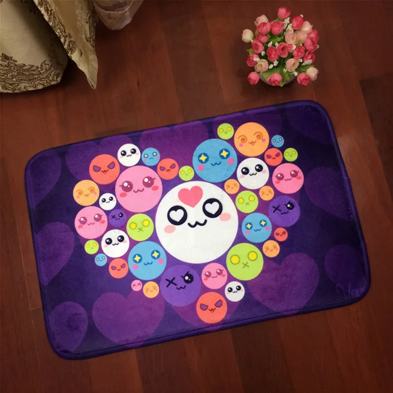 

Takashi Murakami Sun Flower Personality Small Floor Mats Carpet Water Absorption Door Home Bedroom Bathroom Living Room M1155