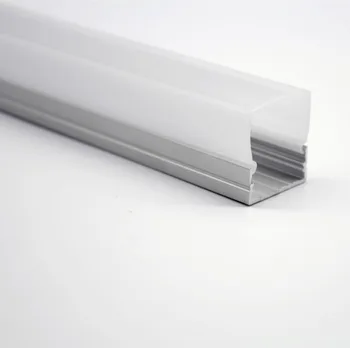 

RA-2326B;1M long LED aluminum profile(anodized silver color) with PC cover;for flexibe or hard LED strips