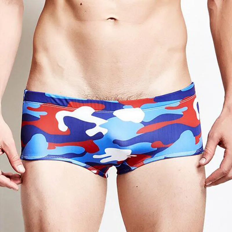 Brand Mens Man Swimwear Swimsuits Brief Print Beach Sea Swimming Board Surf Wear Bikini Gay Men