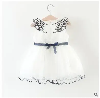 

2017 children's skirt foreign trade explosion girls little fairy style invisible wings net yarn dress for 0-2 years old free shi