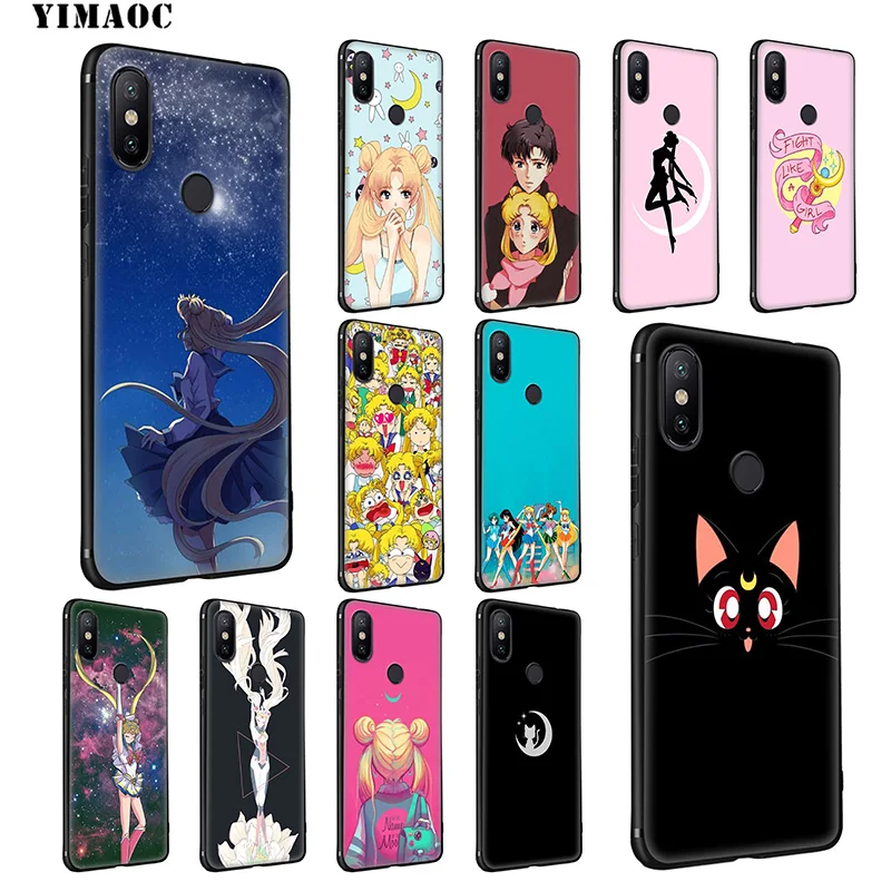 Yimaoc Сейлор Мун Аниме мягкий чехол для Xiaomi mi 9T 9 8 Se 6 MAX 3 A1 A2 Lite CC9E CC9 6X 5X POCOPHONE F1 |