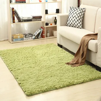 

Super Soft Silk Wool Rug Indoor Modern Shag Area Rug Silky Rugs Bedroom Floor Mat Baby Nursery Rug Children Carpet New