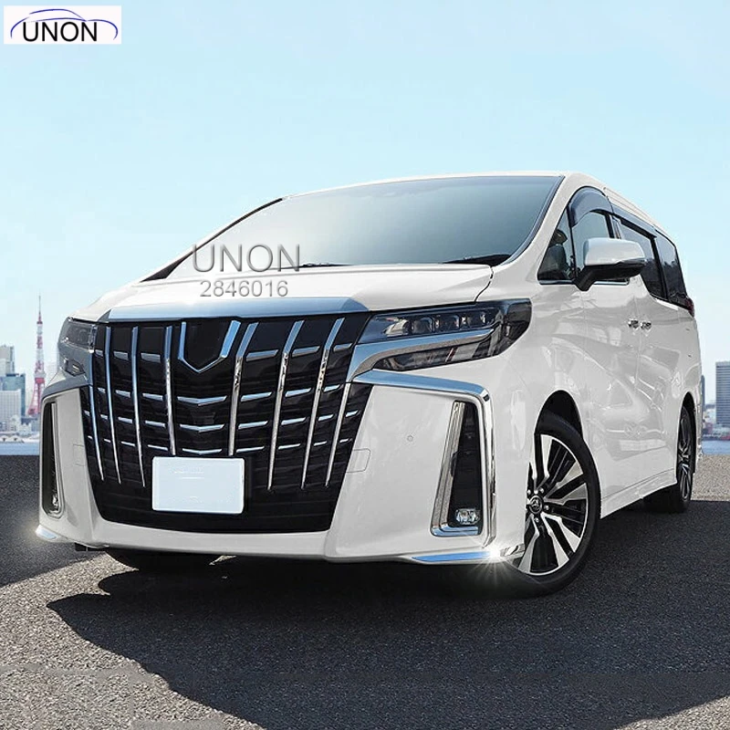 Для Toyota Alphard Vellfire AH30 автомобильные аксессуары из нержавеющей стали Передняя головка бампер накладка Стайлинг