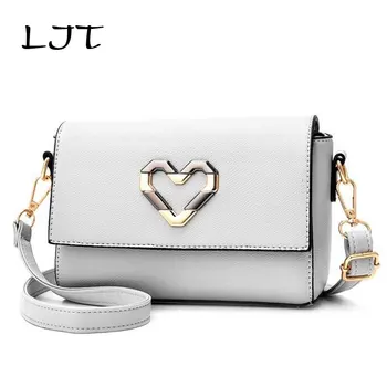 

LJT Woman Bag 2019 Winter New Korean Woemn Shoulder Messenger Bag Fashion Female Heart Crossbody Travel Bag sac a main feminina