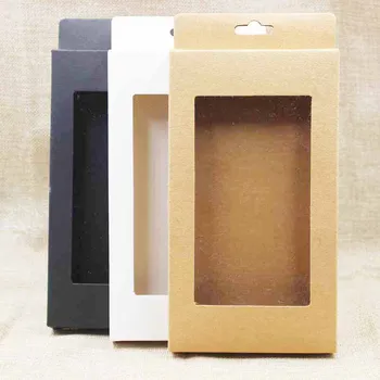 

ZerongE jewelry multi color paper hanger display box gift / candy package box with clear pvc window for goods decoration