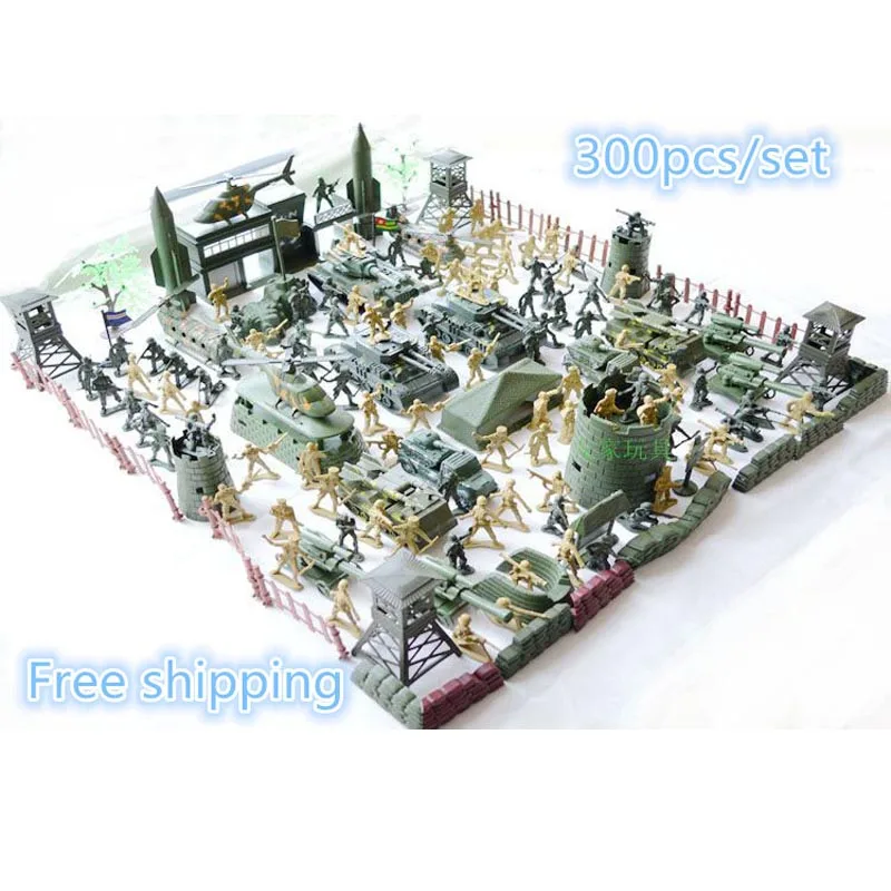 Kecil Tentara Gratis Model Pasir Set 5