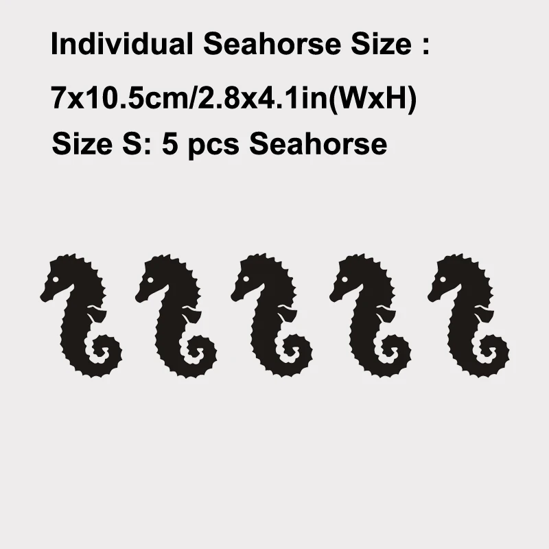 Наклейки для плитки SEAHORSE виниловые наклейки на стену ванной комнаты переводные