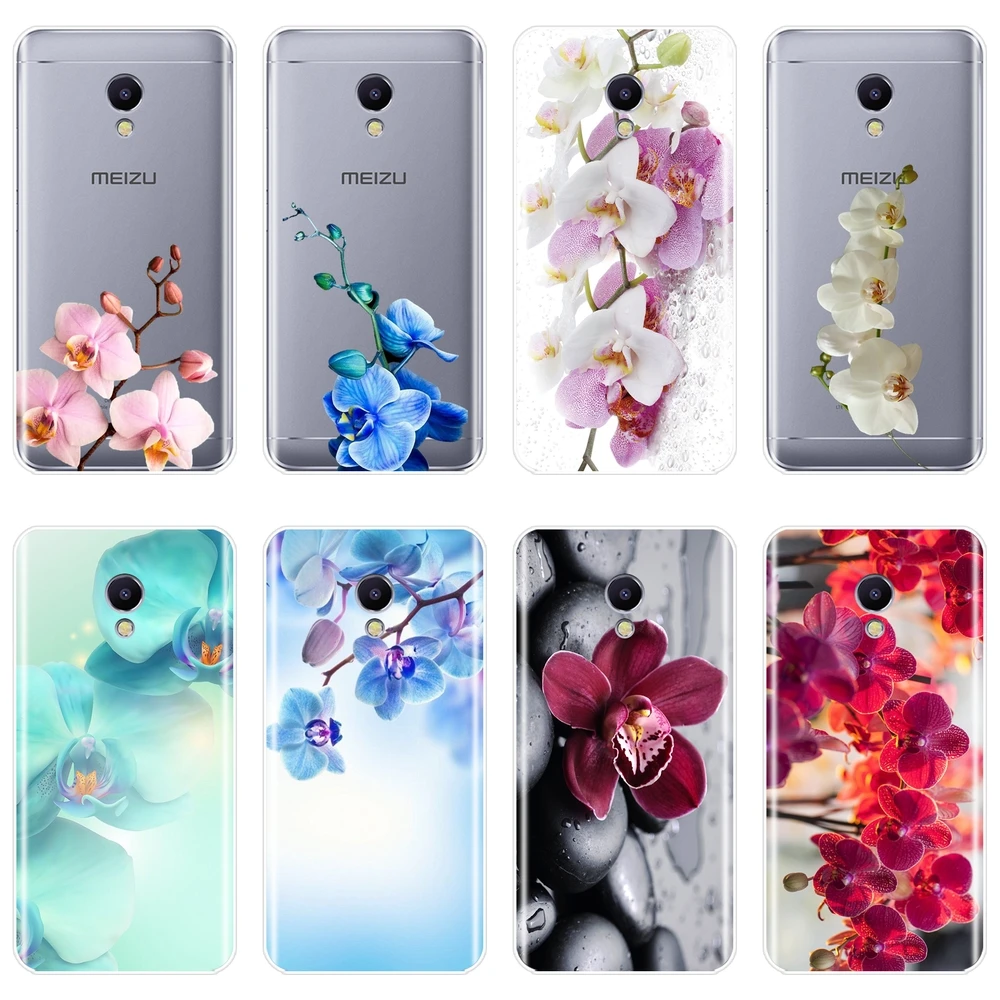 

TPU Phone Case For Meizu M2 M3 M5 M6 Note Flower Stone Floral Soft Silicone Back Cover For Meizu M2 M3 M3S M5 M5C M5S M6 M6S M6T