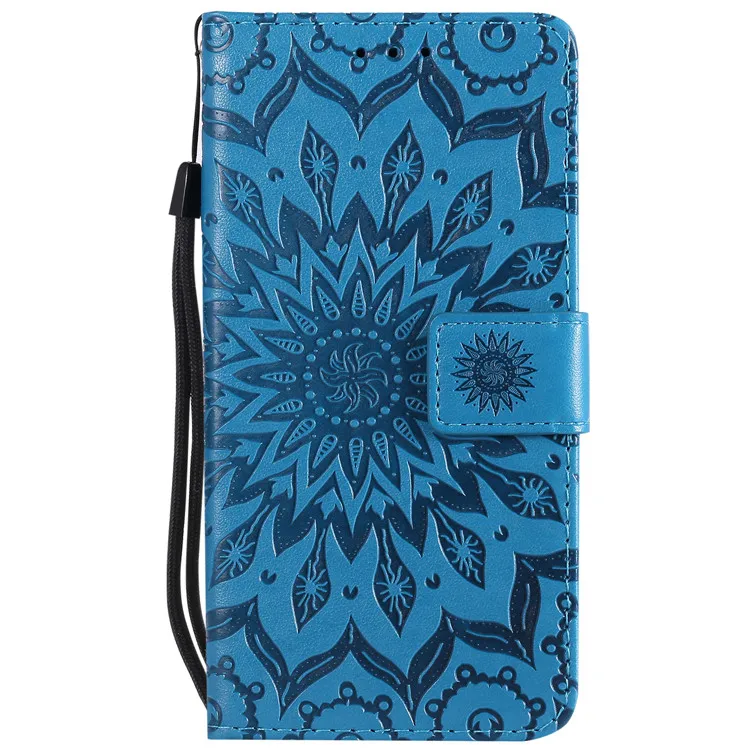 Роскошный чехол-бумажник чехол для телефона чехол для Hauwei P20 Pro P10 P7 P8 P9 Lite мини P Smart плюс из искусственной кожи с откидной крышкой чехлы - Цвет: Синий