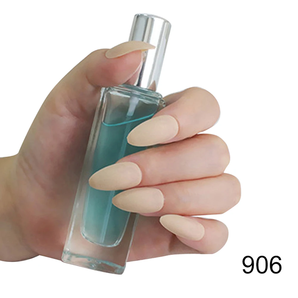 Новые 24 шт женские накладные ногти DIY матовые капли в форме накладные ногти WH998 - Цвет: 16