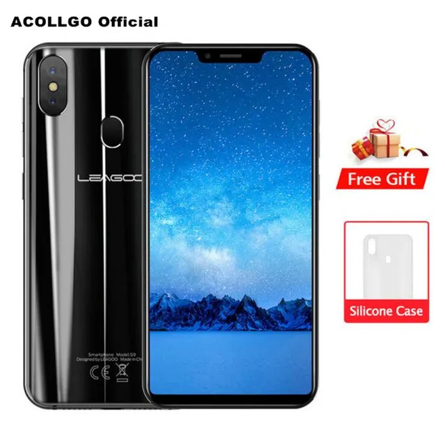 Special Offers LEAGOO S9 19:9 All Screen 5.85 Inch 4G LTE MTK6750 Octa Core 4GB RAM 32GB Android 8.1 3300mAh 5V/2A Fast Charge OTG Fingerprints
