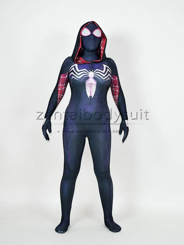 

Gwenom Cosplay Costume Femme Symbiote Venom Spider Gwen Stacy Spiderman Superhero Suit