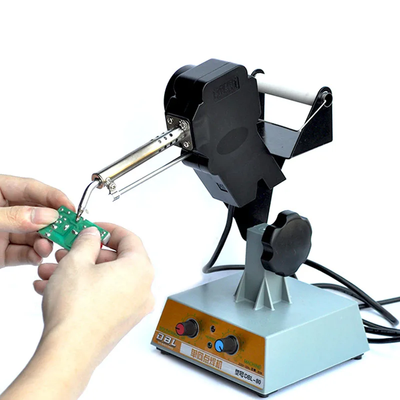 

Solder Gun Pedal Soldering Machine Automatic Tin Machine Adjustable Thermostatic Tin Feeding Machine DBL-80