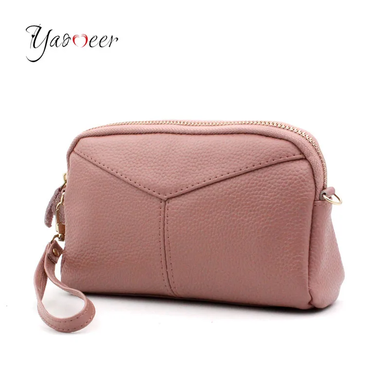 Yaomeer Genuine Leather Women Day Clutch Bags Handbags Women Famous
