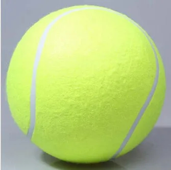 HENGHOME 24 см гигантский теннисный мяч для домашних животных жевательная игрушка большой надувной Теннисный мяч подписи Мега Джамбо игрушки для домашних животных принадлежности для мячей
