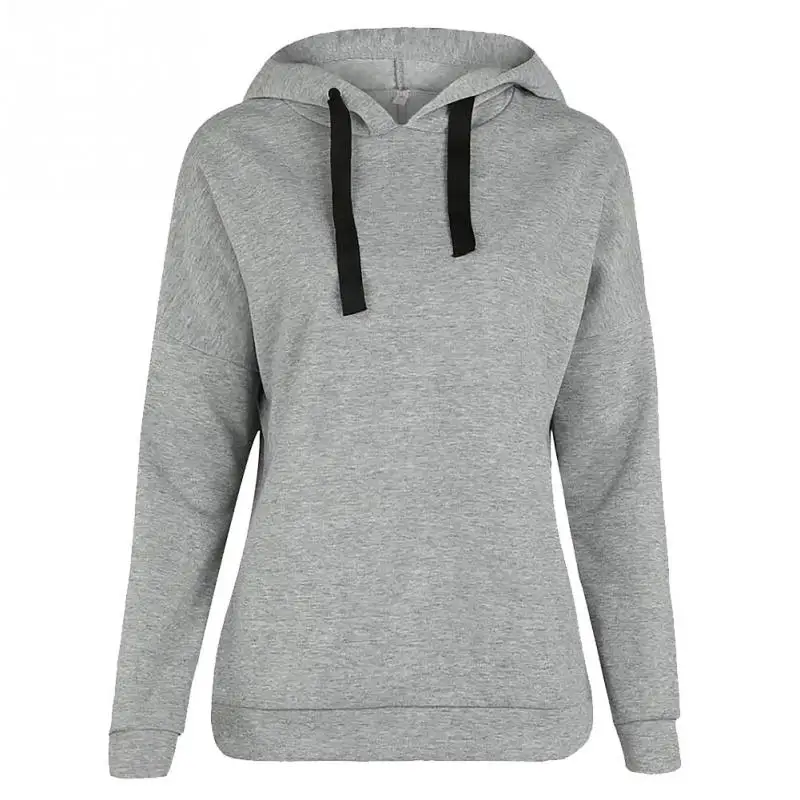 Women Autumn Sweatshirt Long Sleeve Fashion Drawstring