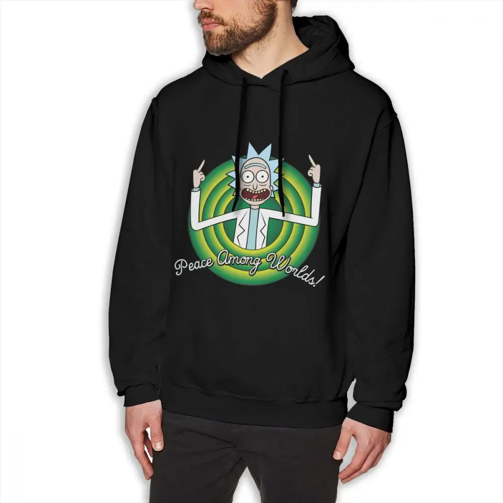 

Rick And Morty Peace Among Worlds Folks Long Sleeve Men's Quality Soft Homme Tee Shirt Cotton Pickle rick Hoodies