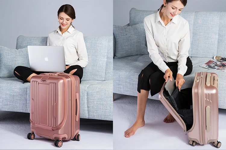 20 дюймов обувь для мужчин и женщин бизнес-чемодан ноутбука spinner компьютер прокатки дорожная сумка