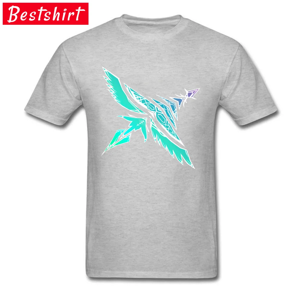 Tops T Shirt Sweatshirts Gradient Bird Pattern Thanksgiving Day Short Sleeve Cotton O Neck Men's T Shirt Europe 2018 Fashion Gradient Bird Pattern grey
