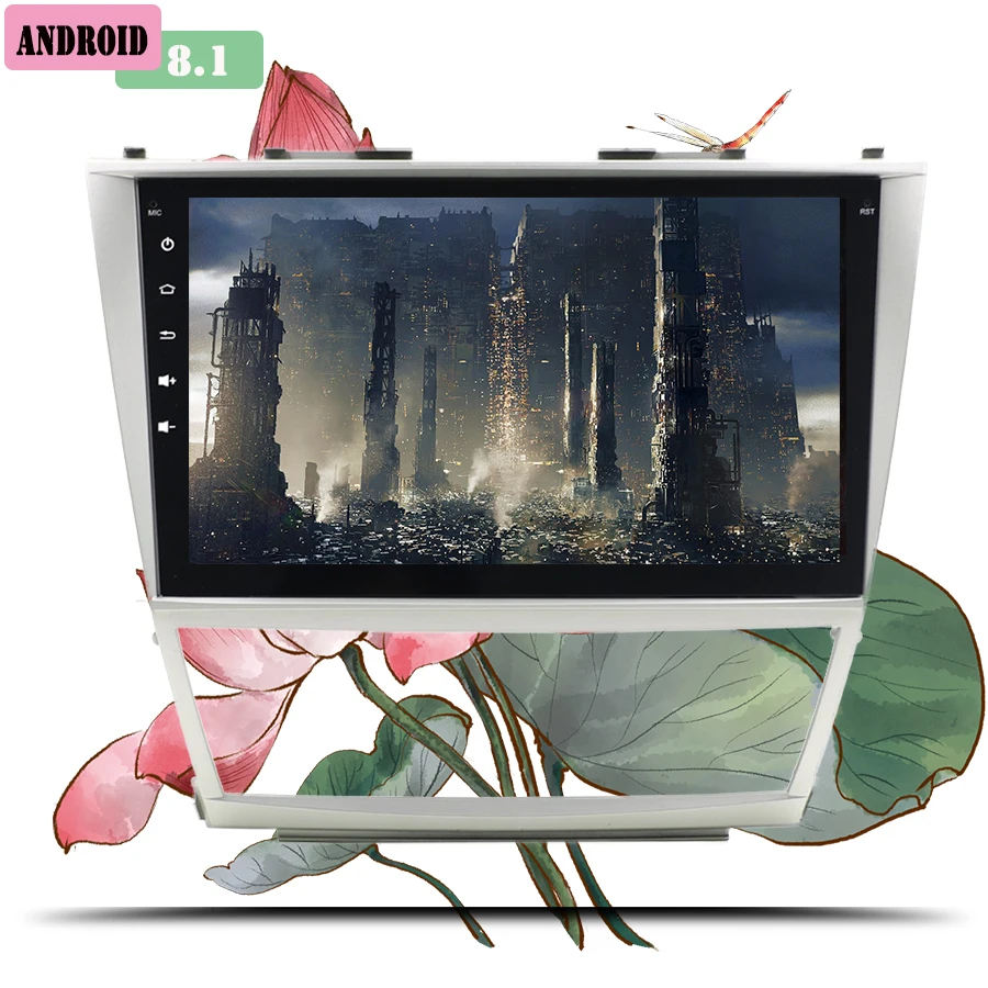 Discount Android 7.1 Quad Core 8" Car DVD Player For Toyota Camry 2008-2011 GPS Navi Support ipod SD/USB Touch Screen Radio mp3 Bluetooth 3