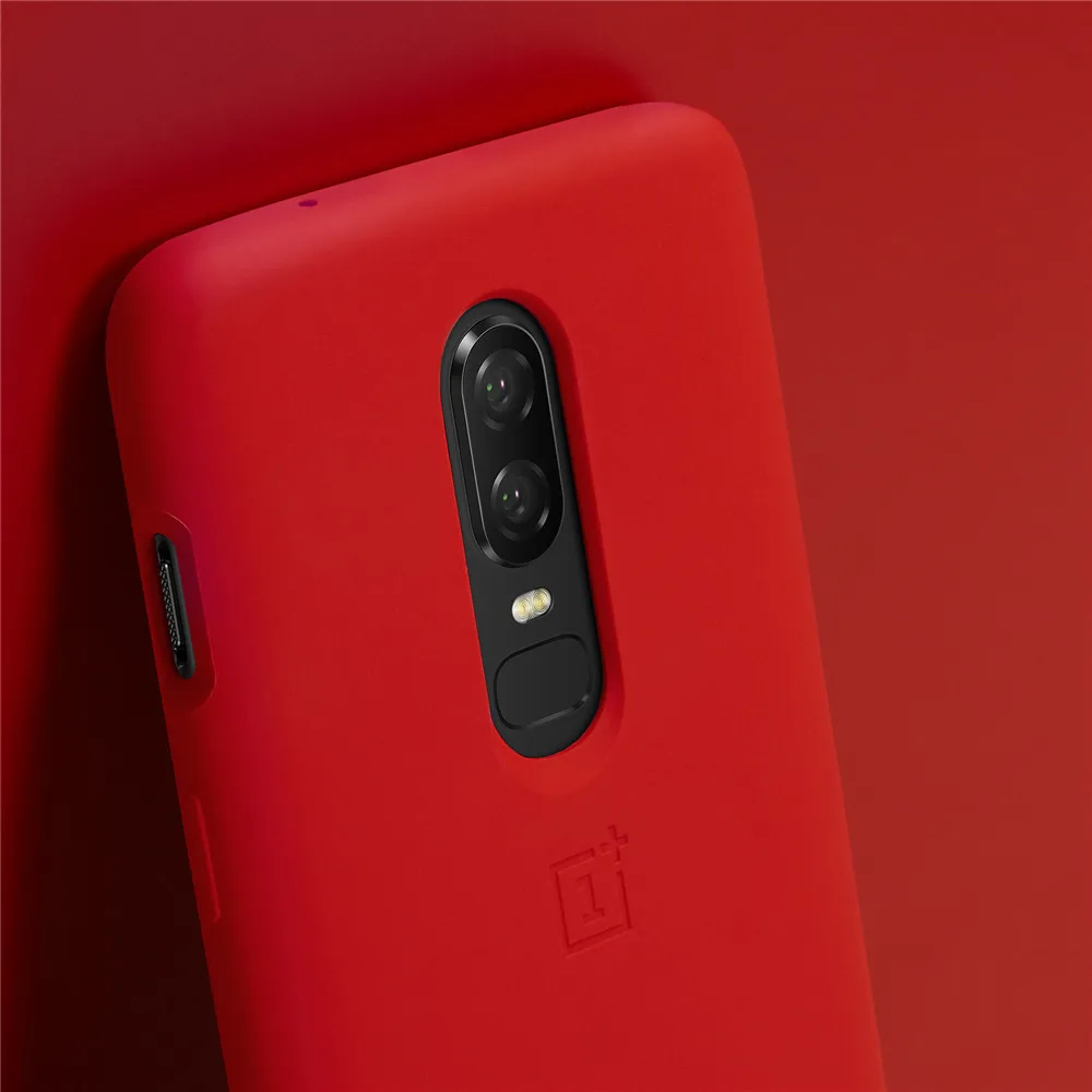 Чехол из арамидных волокон силиконовый песчаник для Oneplus 6 Официальный защитный чехол для телефона бампер