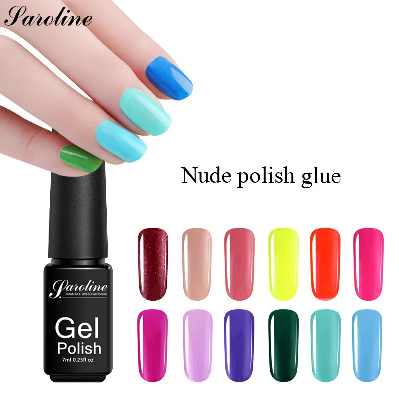 Saroline Soak-off Гель-лак серии Red Pink для ухода за ногтями полупостоянные принадлежности