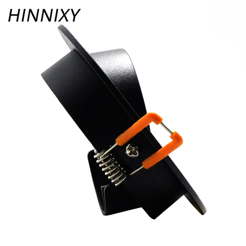 Hinnixy светодиодная подсветка осветительная арматура утопленный потолочный светильник 95 мм круглое отверстие двойные кольца поворотной рамой сменный GU10 лампы