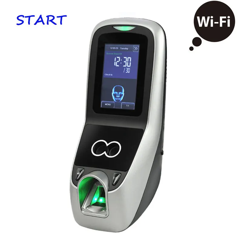 Wi-Fi TCP/IP ZK IFACE7 3 дюймов сенсорный экран лицо + отпечаток пальца + пароль время часы посещаемость распознавание лица контроль доступа