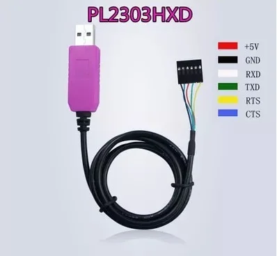 Преобразователь PL2303HXD HXD 6Pin USB TTL RS232 Последовательный кабель совместимый с Win