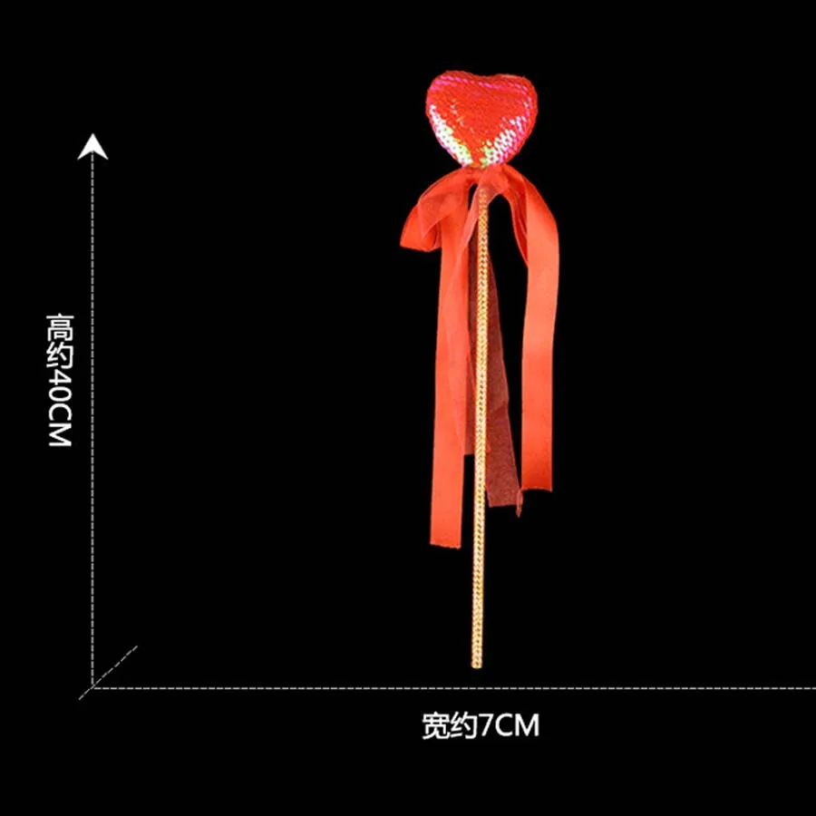 Волшебная палочка принцессы для девочек со звездой и сердцем, волшебные палочки, товары для дня рождения, свадебные сувениры и рождественские подарки - Цвет: 5