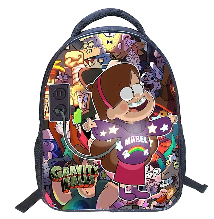 Gravity Falls Cartoon School Bags For Girls 2016 Kids Bag Children Backpacks Kindergarten Book Bag Schoolbags Mochila Escolar