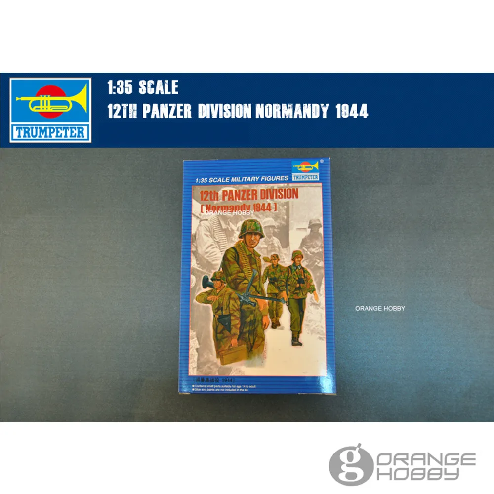 

OHS Trumpeter 00401 1/35 12th Panzer Division Normandy 1944 Miniatures Assembly Military figures Model Building Kits oh