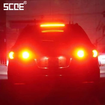 

SCOE 1157 P21/5W 2X30SMD Nichia Chips 5050LED Brake Light Tail Light For Renault Megane lll hatchback 2010 Hight Bright Red.