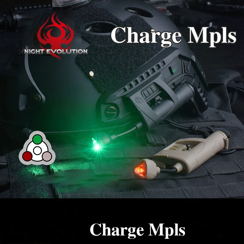 Подсветильник ка для шлема MPLS зеленая красная белая лазерная Охотничья военная