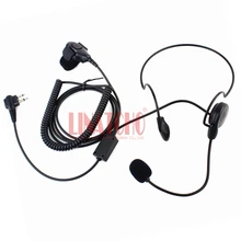 behind the neck finger PTT tactical walkie talkie mic earphone 2 pin for CP88 CP100 CP150 CP200
